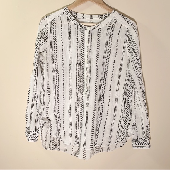 LOFT ‘The Softened Shirt’ Aztec Cream - Picture 2 of 5
